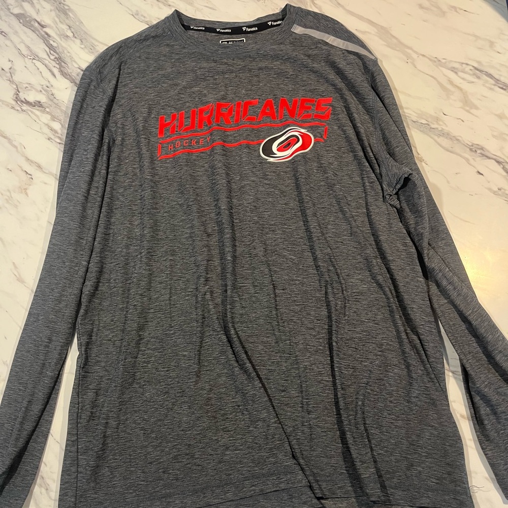 Hurricanes Hockey Gray Long Sleeve Shirt
